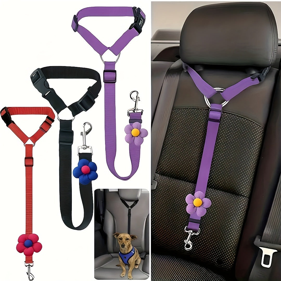 Headrest Car Dog Safety Seatbelt