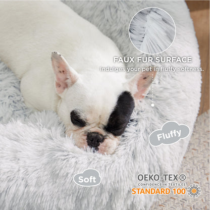 Calming Donut Bed for Dogs and Cats