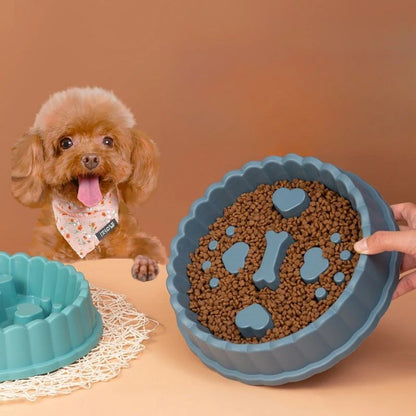 Pet Supplies Dog Cat Anti Choking Feeding Food Bowls Puppy Slow Down Eating Feeder Dish Prevent Obesity New Product Variety