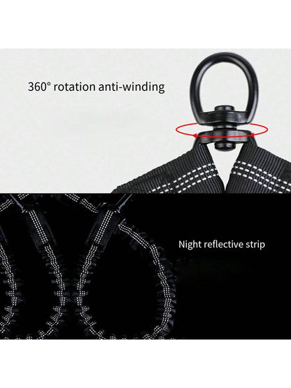 1Pc Leash 360° Swivel No Tangle Double Dog Walking & Training Leash Comfortable Shock Absorbing Reflective Bungee Lead Walk 2 Dogs With Easy