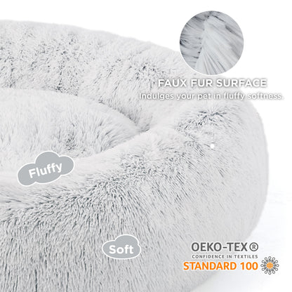 Calming Donut Bed for Dogs and Cats