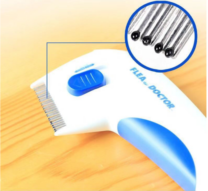 FleaDoctor Electric Pet Comb for Flea and Lice Removal