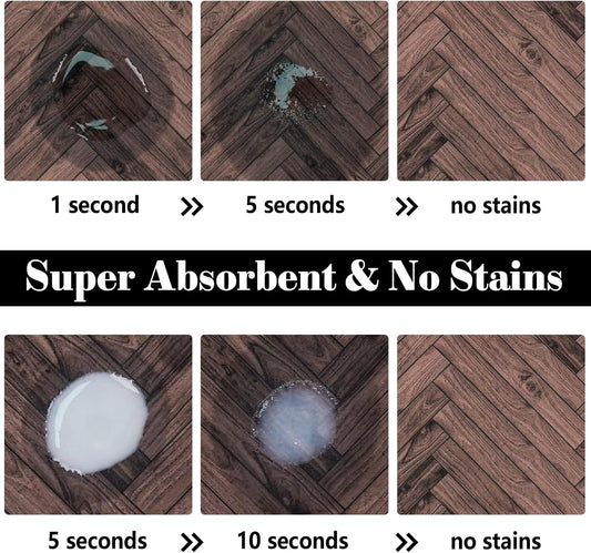Dog Food Mats for Floors Absorbent, Pet Cat Food Mat - Quick Dry Dog Bowl Mats for Food and Water, Eco-Friendly Pet Supplies