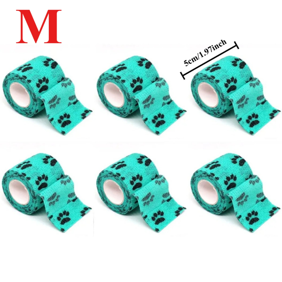 12/6pcs Pet Puppys Anti Dirt Tool Legging Self Adhesive Bandages for Walking Dog Feet Wrapping Protective Bandages Dog Accessory