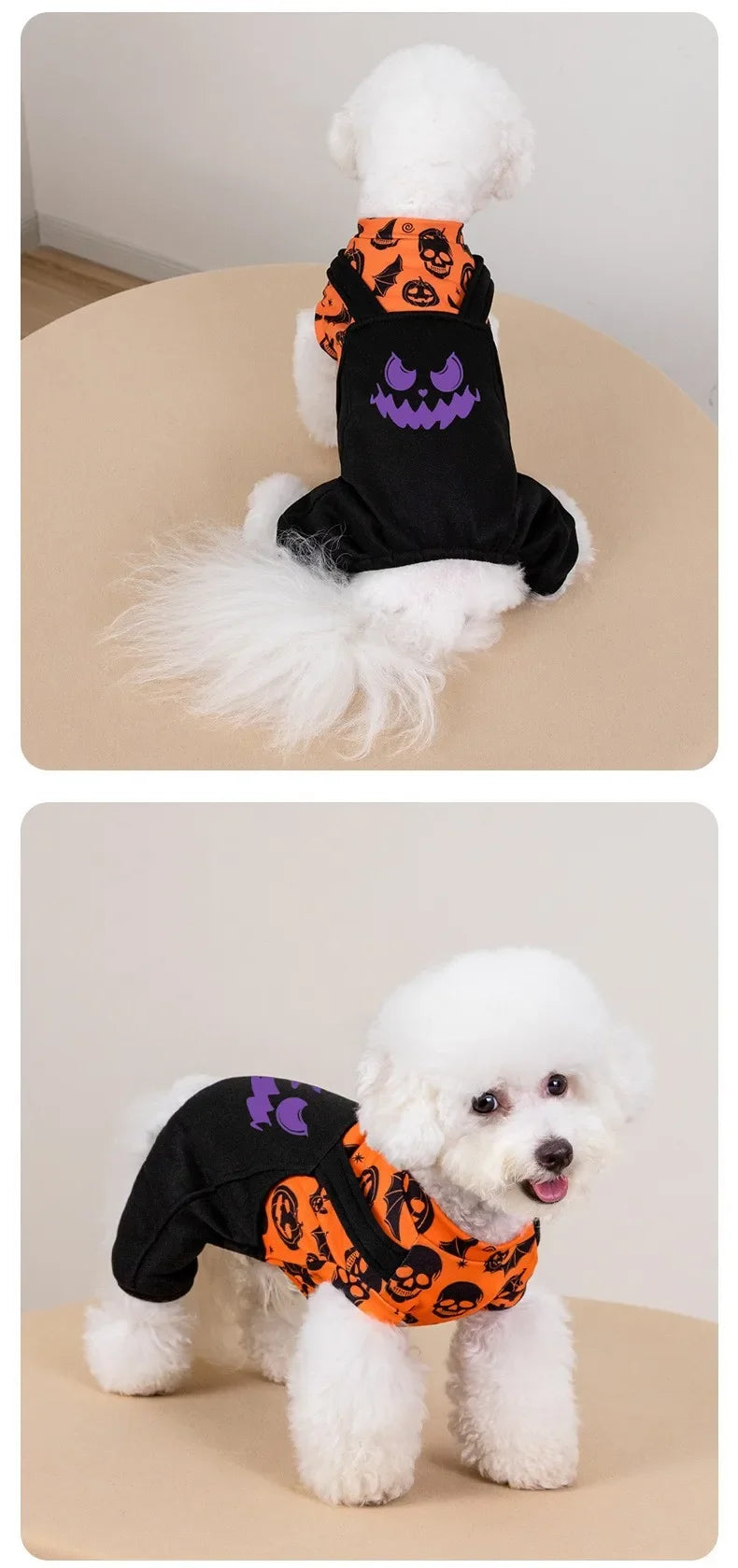 2026 New Halloween Party Pet Costume Dog Outfit Autumn and Winter Holiday Dress Cat Four-Leg Clothes Pet Supplies