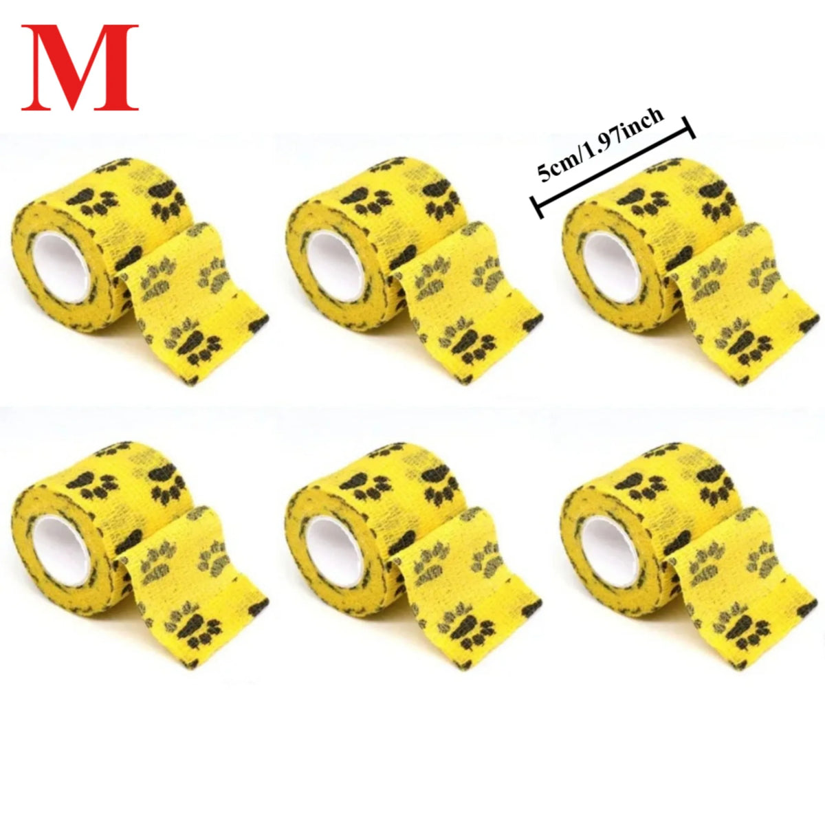 12/6pcs Pet Puppys Anti Dirt Tool Legging Self Adhesive Bandages for Walking Dog Feet Wrapping Protective Bandages Dog Accessory