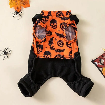2026 New Halloween Party Pet Costume Dog Outfit Autumn and Winter Holiday Dress Cat Four-Leg Clothes Pet Supplies