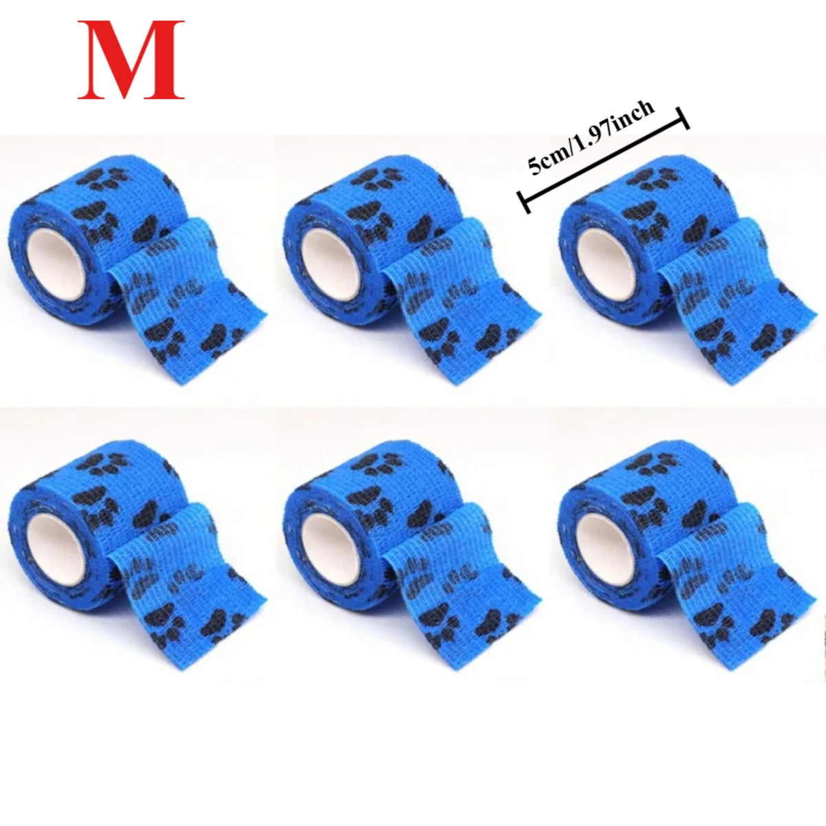 12/6pcs Pet Puppys Anti Dirt Tool Legging Self Adhesive Bandages for Walking Dog Feet Wrapping Protective Bandages Dog Accessory