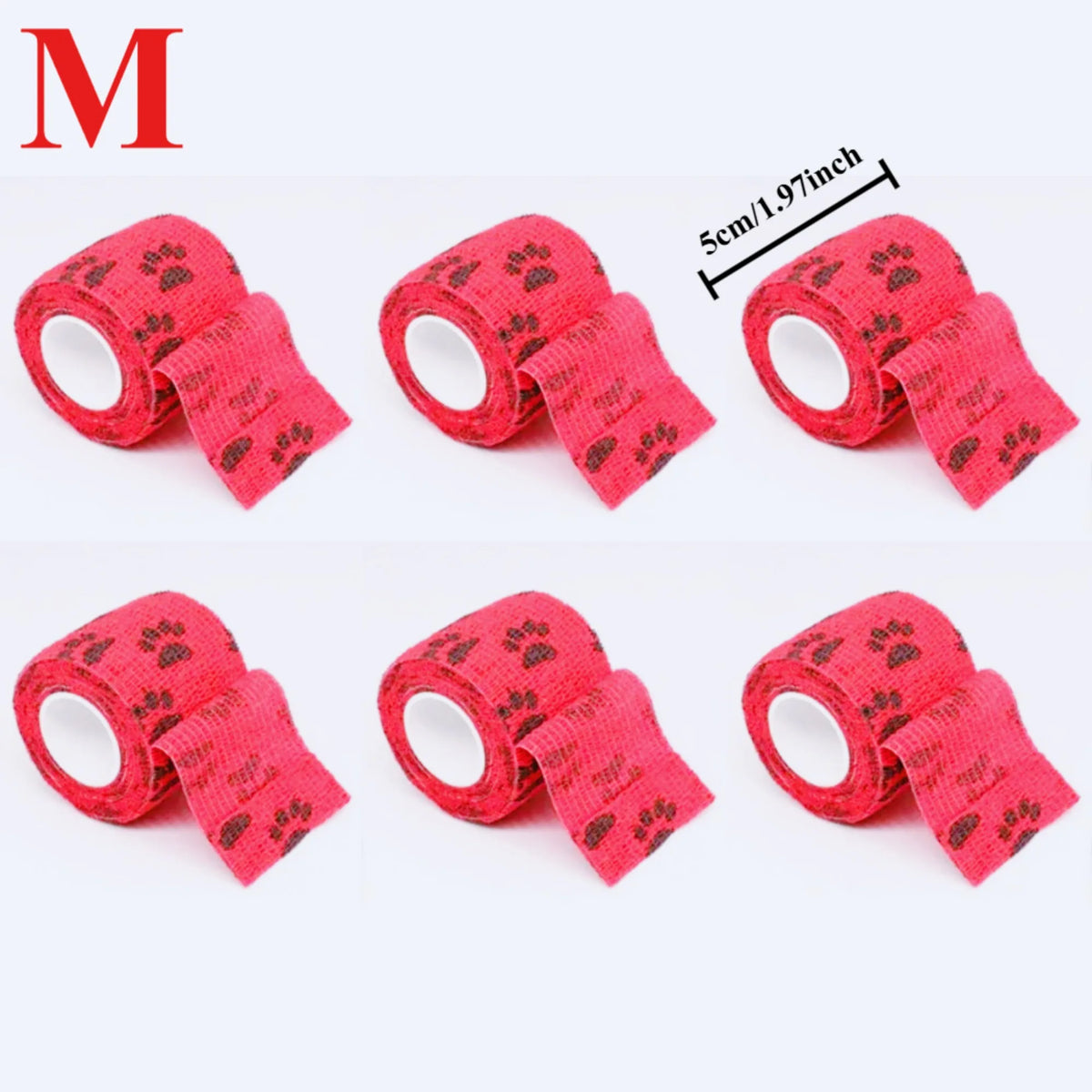 12/6pcs Pet Puppys Anti Dirt Tool Legging Self Adhesive Bandages for Walking Dog Feet Wrapping Protective Bandages Dog Accessory