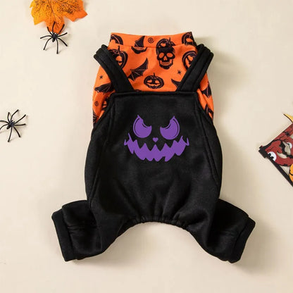 2026 New Halloween Party Pet Costume Dog Outfit Autumn and Winter Holiday Dress Cat Four-Leg Clothes Pet Supplies