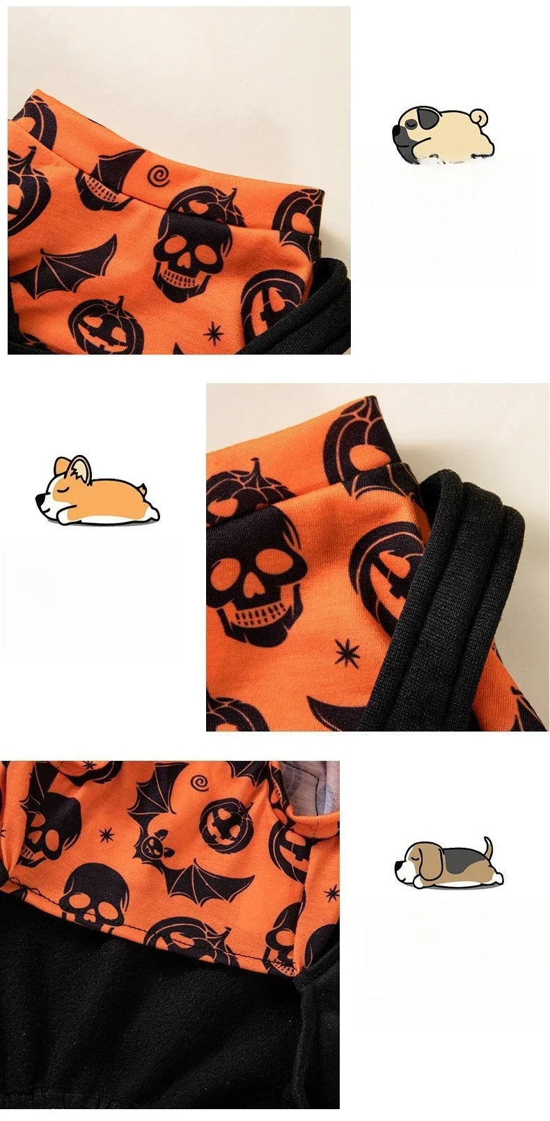 2026 New Halloween Party Pet Costume Dog Outfit Autumn and Winter Holiday Dress Cat Four-Leg Clothes Pet Supplies