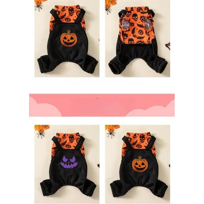 2026 New Halloween Party Pet Costume Dog Outfit Autumn and Winter Holiday Dress Cat Four-Leg Clothes Pet Supplies