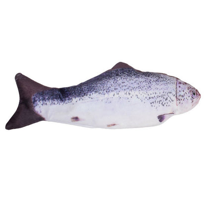 2025 New Portable Electric Moving Cat Fish Toy Interactive Flopping Self-Moving Fish Toy USB Charging for Cats/Puppy/Small Dogs