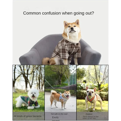 4pc, Dog Shoes Non-slip Breathable Wear-resistant Dog Boots Suitable for Small Medium Sized Pets Puppy Protective Footwear.